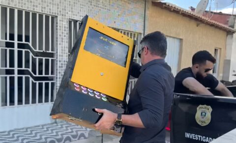 Operação apreende máquinas caça-níqueis clandestinas em quatro cidades da PB