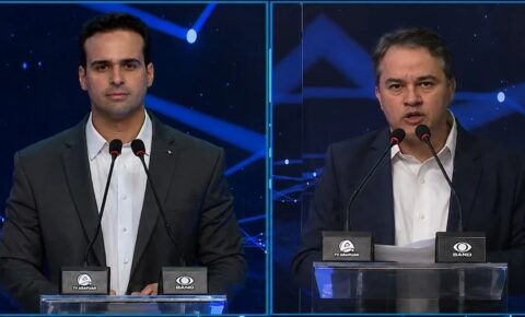 Lucas e Efraim travam duelo sobre segurança no 3º bloco do debate da TV Arapuan