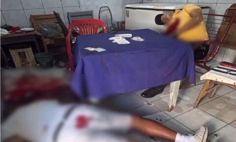 DUPLO HOMICÍDIO: dois homens são executados a tiros dentro de bar no Mercado Público de Rio Tinto