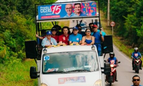 Caravana 15: Onda azul toma oito municípios paraibanos para receber Cícero, Diogo, Veneziano e André
