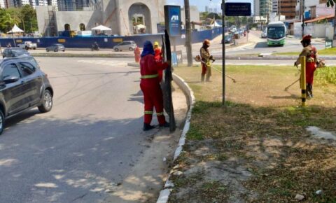 Emlur realiza mutirão de limpeza em bairros e pontos turísticos de João Pessoa
