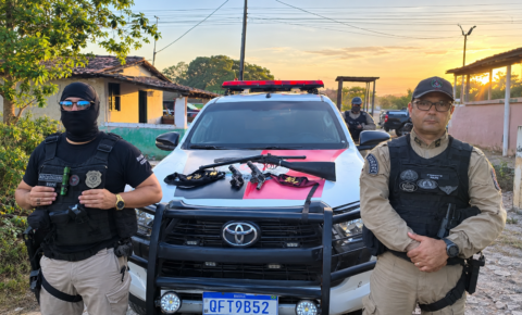 Operação integrada prende quatro suspeitos e apreende armas de fogo em Mulungu, na Paraíba
