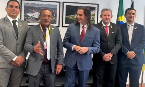 Veneziano recebe membros da Polícia Militar e Bombeiros da Paraíba e confirma apoio à PEC da Segurança Pública