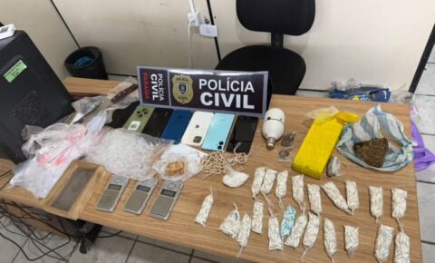 Polícia Civil desmantela central de tráfico e apreende grande quantidade de drogas em Alagoa Grande