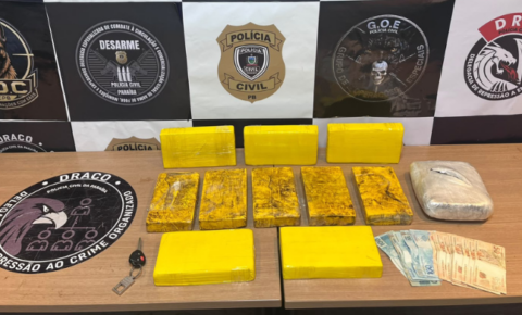 Homem é preso com drogas avaliadas em R$ 1 milhão durante operação da Polícia Civil em Bayeux