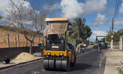 Prefeitura de Santa Rita inicia novas obras de pavimentação asfáltica em Tibiri II