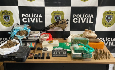 Depósito de drogas é desarticulado em Guarabira; armas são apreendidas